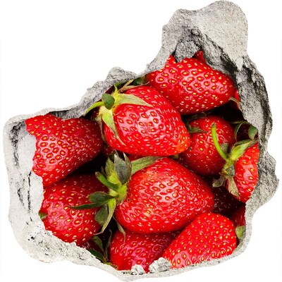 tegelstickers keuken Zoete aardbeien in beton