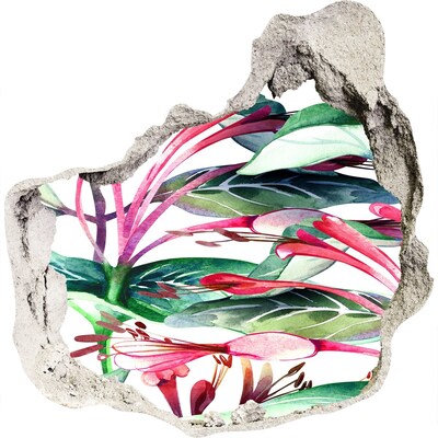 trapstickers tegels Bloementuin achter de muur