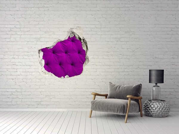 trapstickers natuur Fuchsia behang in een gat in de muur
