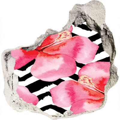 trapfolie Bloemengat in de muur