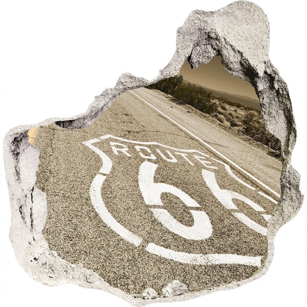 tegelstickers keuken Route 66 in beton