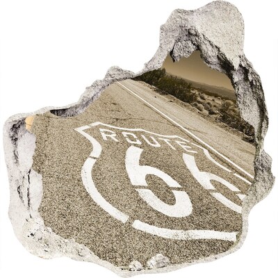 tegelstickers keuken Route 66 in beton