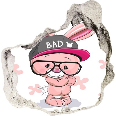 trapstickers tegels Konijntje met een hoed