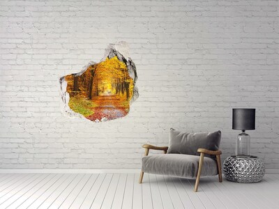 tegelstickers Herfstlaan in het bos