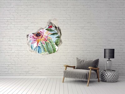 trapstickers tegels Een bloemenparadijs te midden van de cactussen.