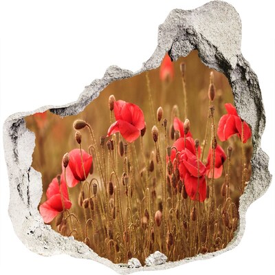 zelfklevende trapfolie Bloemen tussen de ingestorte muur