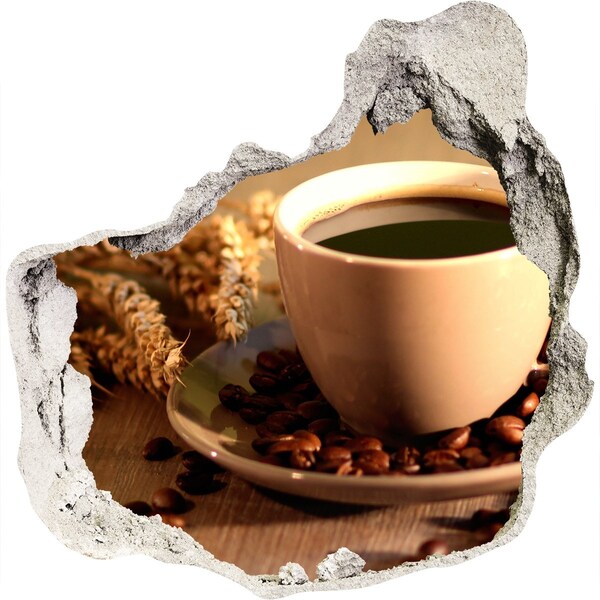 trapstickers natuur Koffie met bonen