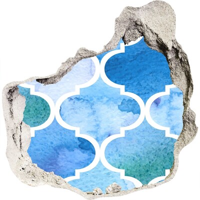 trapstickers tegels Zeemozaïek in een gat in de muur