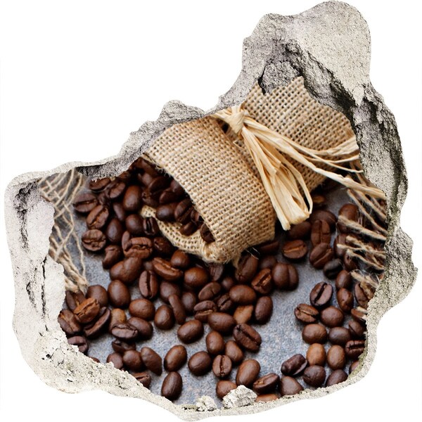 trapstickers natuur Koffie in een vervallen muur