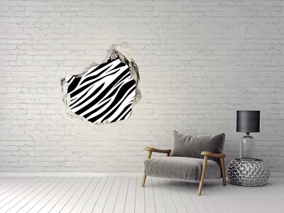 trapfolie Zebra in de muur