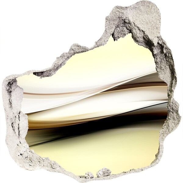 zelfklevende trapfolie Abstract landschap in een gat in de muur