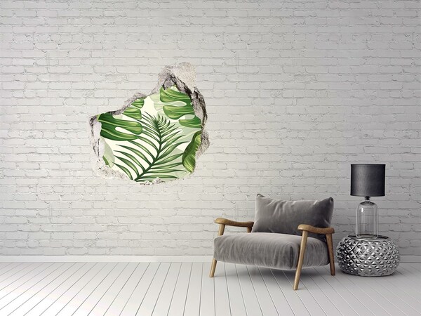 trapfolie Groene jungle achter de muur