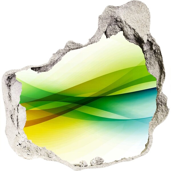 trapstickers natuur Kleurrijk landschap achter de muur