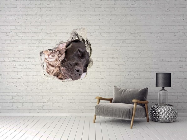 tegelstickers Een lief moment van vriendschap