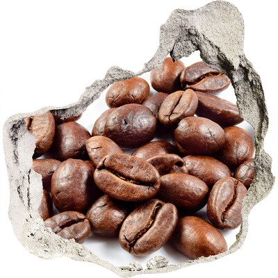 tegelstickers keuken Koffie in een vervallen muur