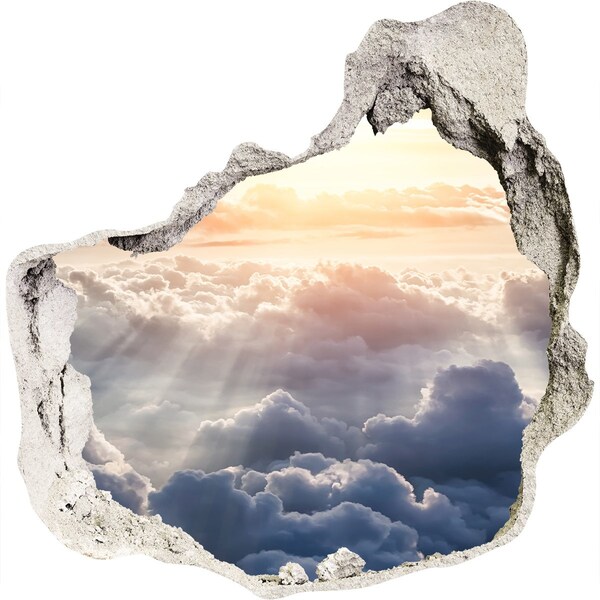 trapfolie De hemel is vol wolken.