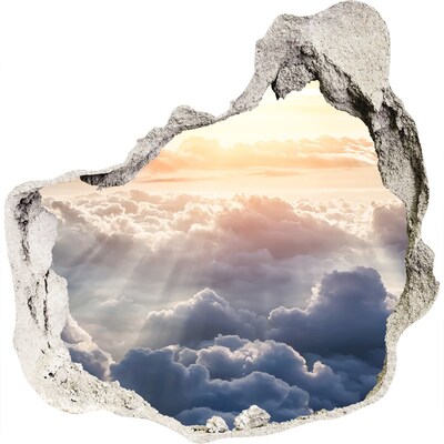 trapfolie De hemel is vol wolken.