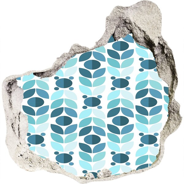 trapstickers tegels Gat in de muur Bloemenpatroon