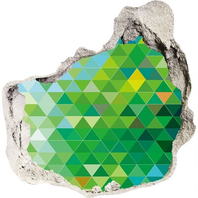 tegelstickers Groen landschap in een gat in de muur