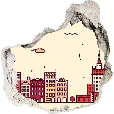 trapstickers tegels De stad achter de muur