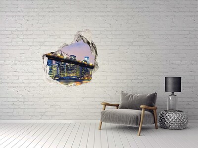 tegelstickers Brooklyn Bridge 's nachts