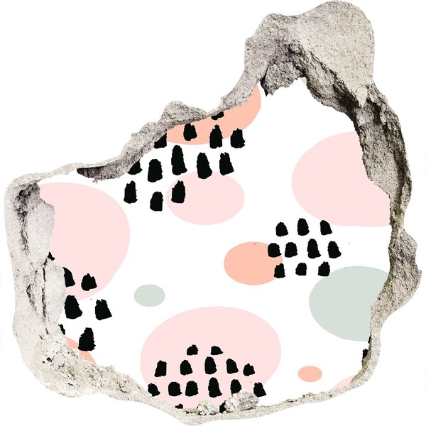 tegelstickers Een gat in de muur met kleurrijke vlekken