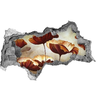 trapstickers mozaiek Een bloemendroom in een vervallen muur