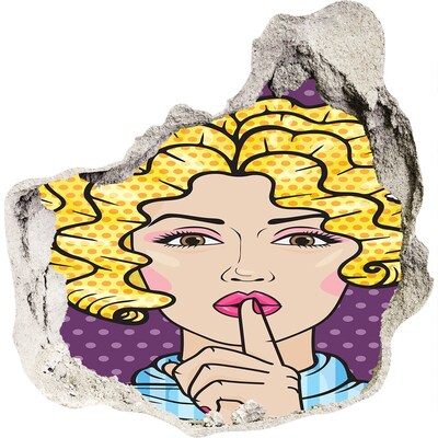 trapstickers tegels Een vrouw met een mysterieuze glimlach