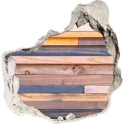 tegelstickers keuken Houten muur door een gat