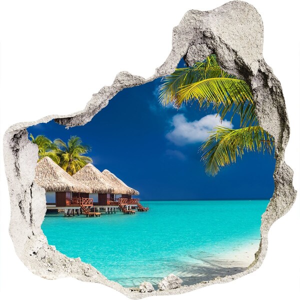 tegelstickers Een tropische oase op het water