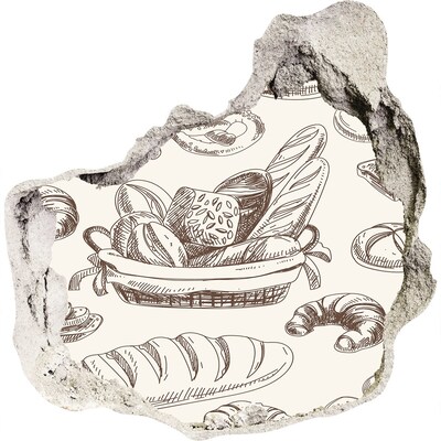 trapfolie Mand met brood