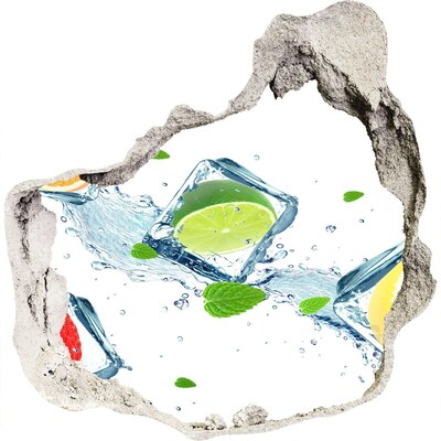 trapstickers tegels Een verfrissende cocktail in een zomerse setting.