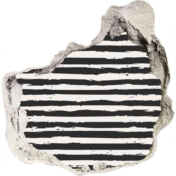 trapstickers natuur Verwoeste muur met strepen