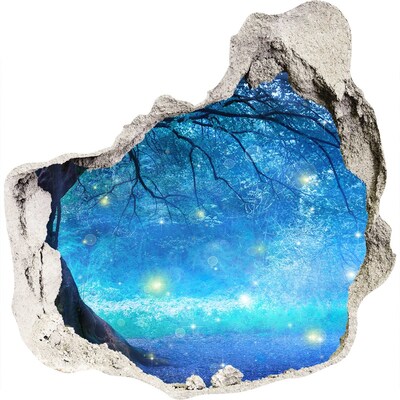 trapstickers natuur Magisch bos in het maanlicht