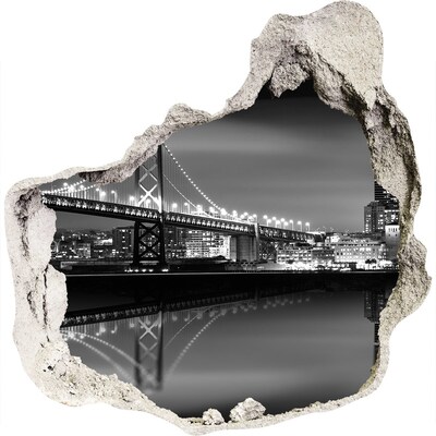 trapstickers natuur Golden Gate Bridge 's nachts