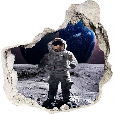 trapfolie Astronaut op de maan