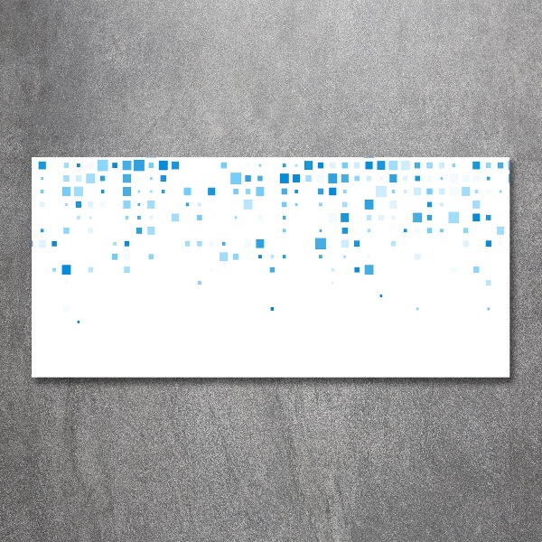 Plexiglas schilderij Blauwe vierkanten