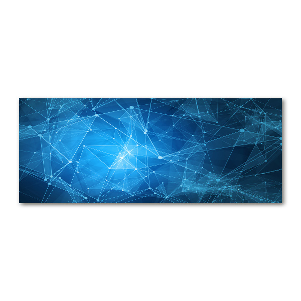 Foto op plexiglas Blauwe lijnen