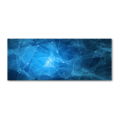 Foto obraz szkło akryl Niebieskie linie