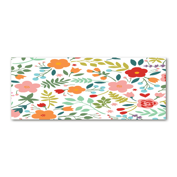 Schilderij op acrylglas Illustratie van bloemen