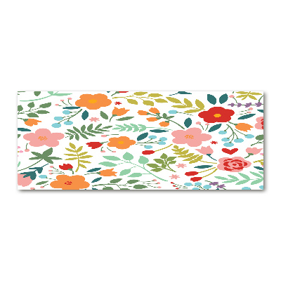 Schilderij op acrylglas Illustratie van bloemen