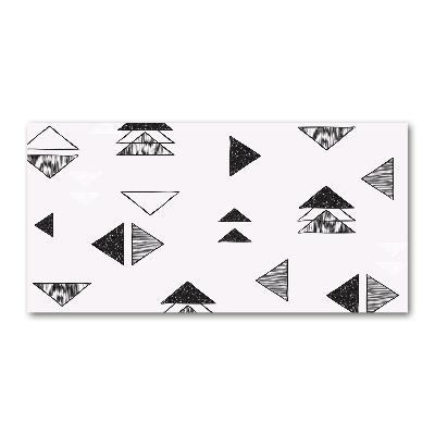 Foto obraz szkło akryl Trójkąty tło