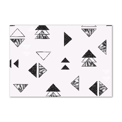 Foto obraz szkło akryl Trójkąty tło