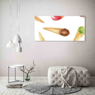 Foto obraz na ścianę szkło akrylowe Lody