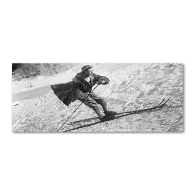 Plexiglas foto Skiër