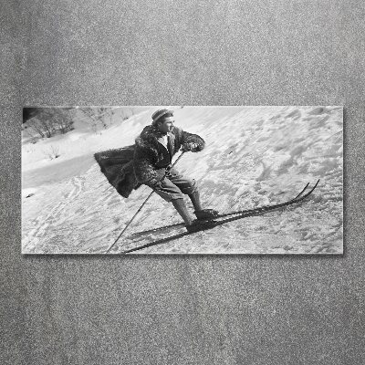 Plexiglas foto Skiër