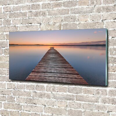 Plexiglas foto Houten steiger