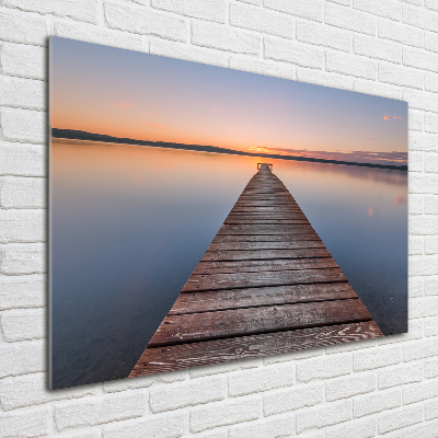 Plexiglas foto Houten steiger
