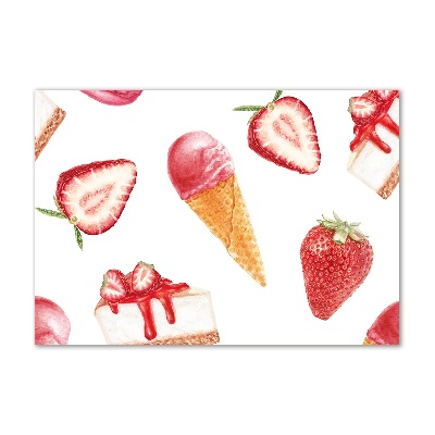 Foto obraz nowoczesny duży akrylowy Deser