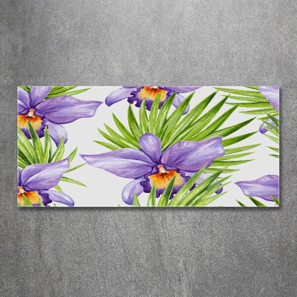 Schilderij op acrylglas Orchidee